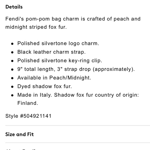 Fendi Pom Pom - Picture 5 of 5